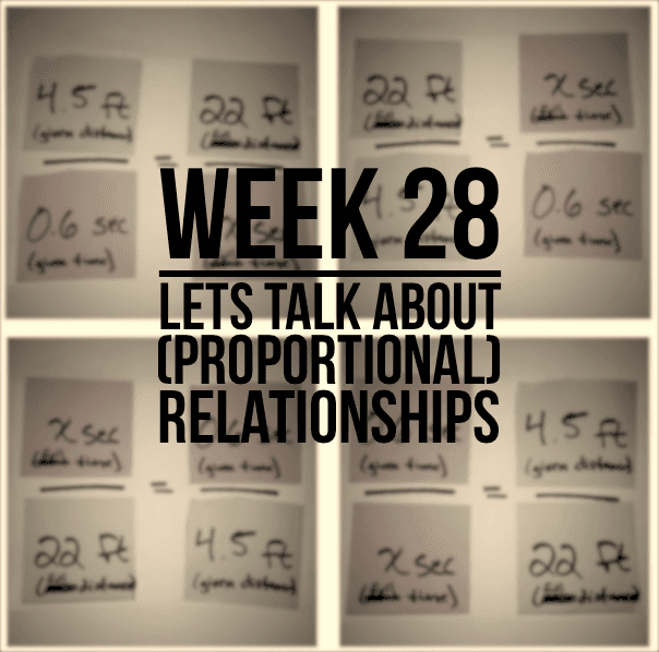 Week 28 - Let's Talk About (Proportional) Relationships